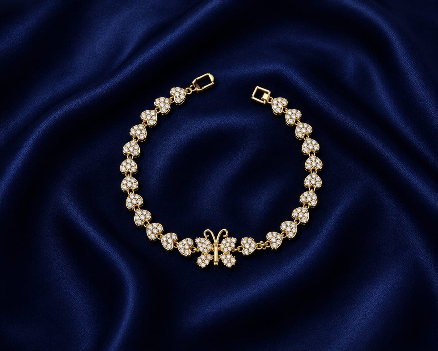 Royal Crystal Butterfly Bracelet LT-555 (Premium Packaging)