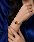 Luxury Clover Stainless Steel Bangle Bracelet LT-787